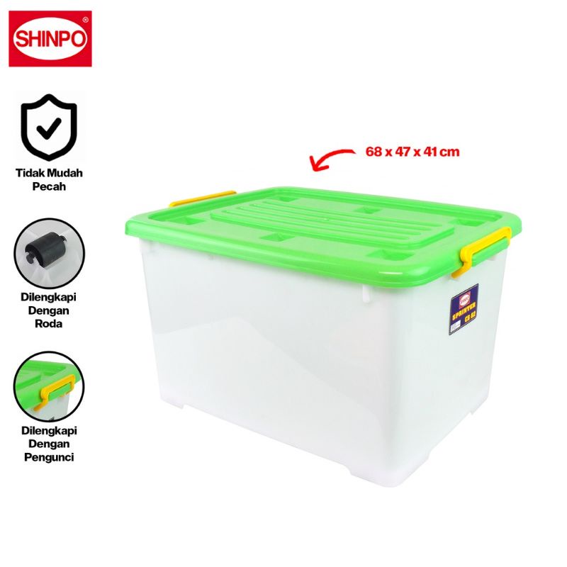 Jual kontainer box plastik 52 liter-ezy box cb 52 [d,au ] | Shopee ...