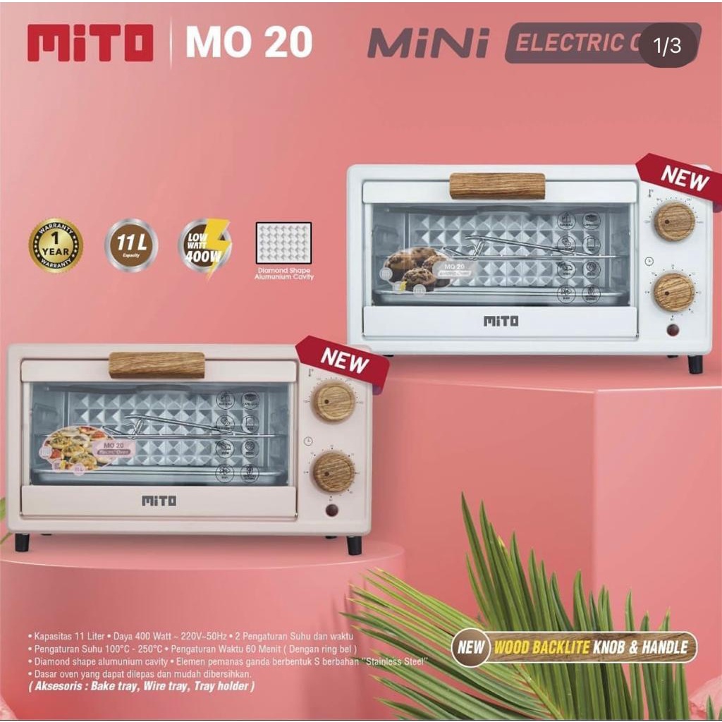 Jual Mito Mini Oven Listrik Mo Mo Wood Series Kapasitas Liter Low Watt Shopee Indonesia