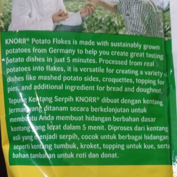 Jual knorr potato fakes 500 gr / tepung kentang serpih 500 gram ...