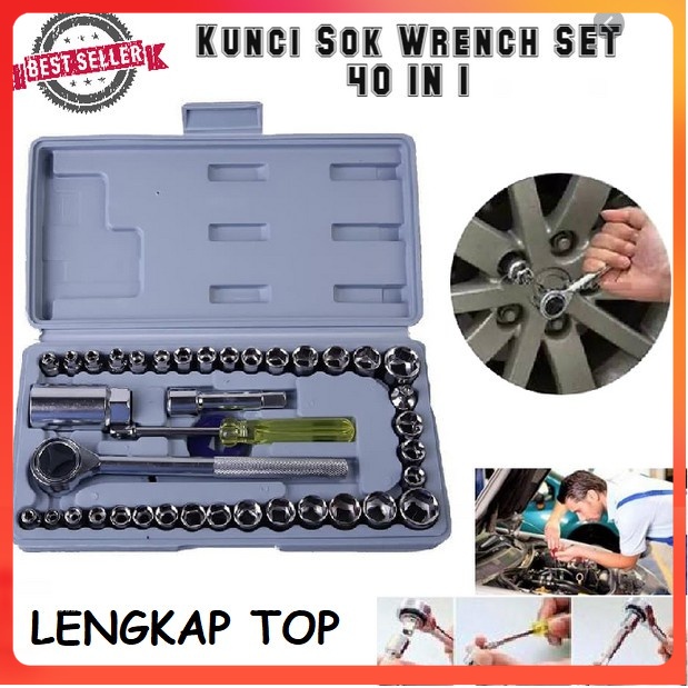 Jual Kunci Sok Shock Set Murah Sok Pcs Mobil Lengkap Sepeda Motor