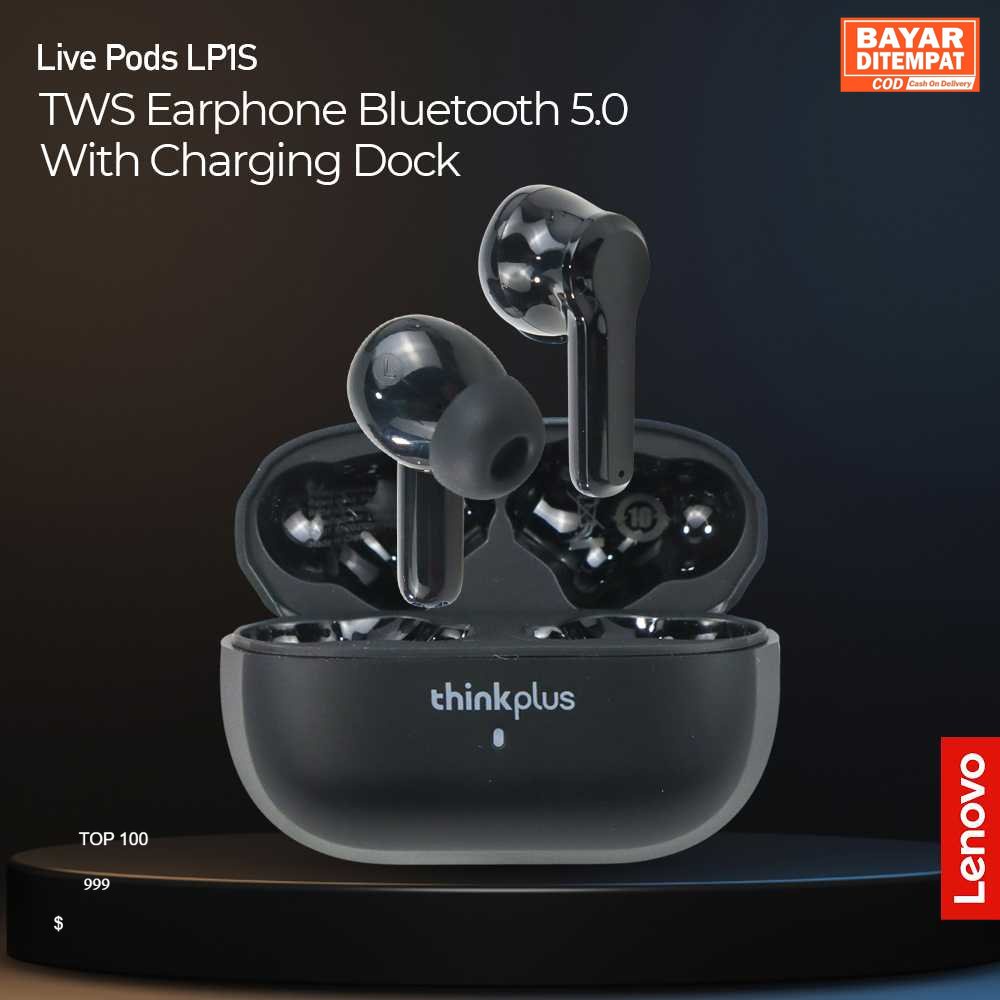 Jual ( ORI ) Lenovo Think Plus TWS Earphone Bluetooth 5.0 with Charging ...