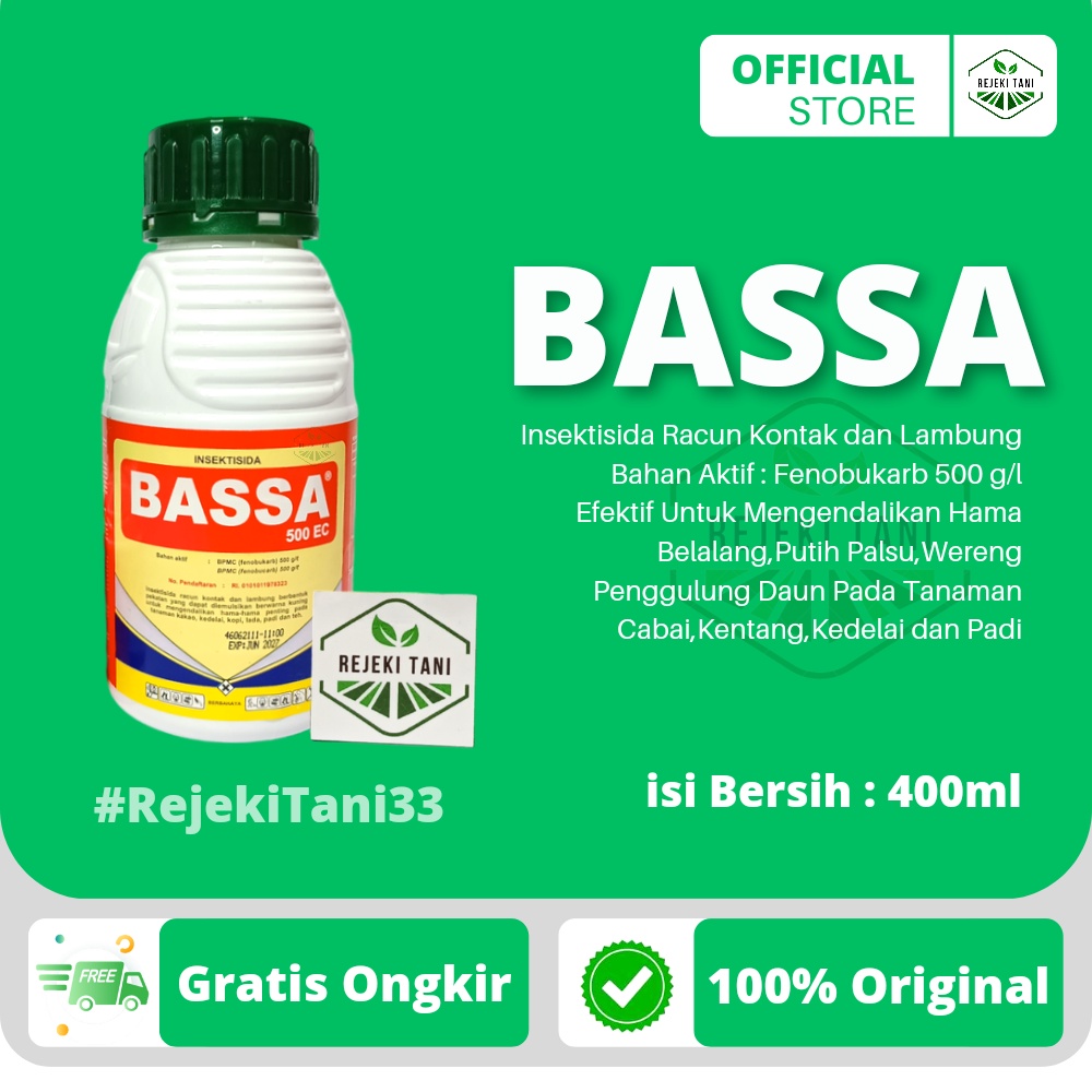 Jual Insektisida BASSA 500 EC 400ml Racun Kontak Untuk Mengendalikan ...
