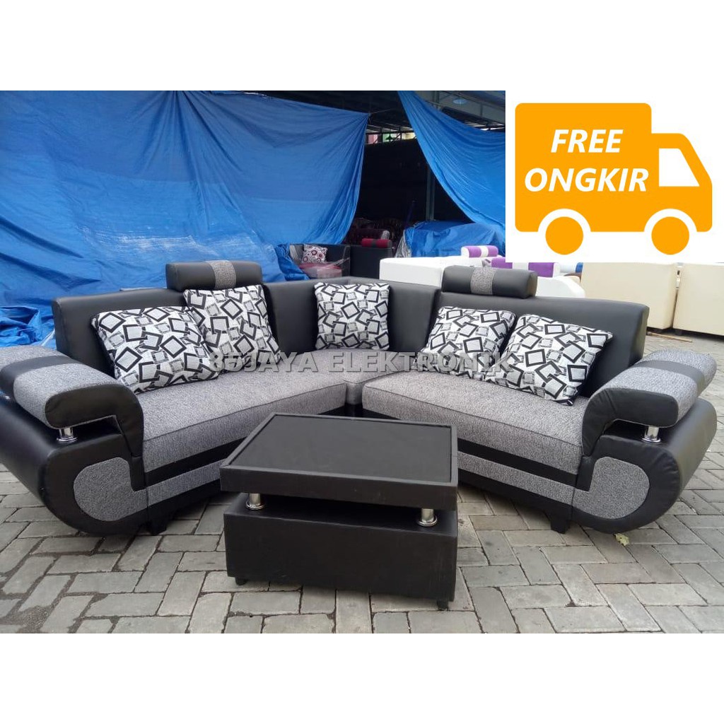 Jual Sofa L Sudut Monaco Meja Murah Promo Shopee Indonesia