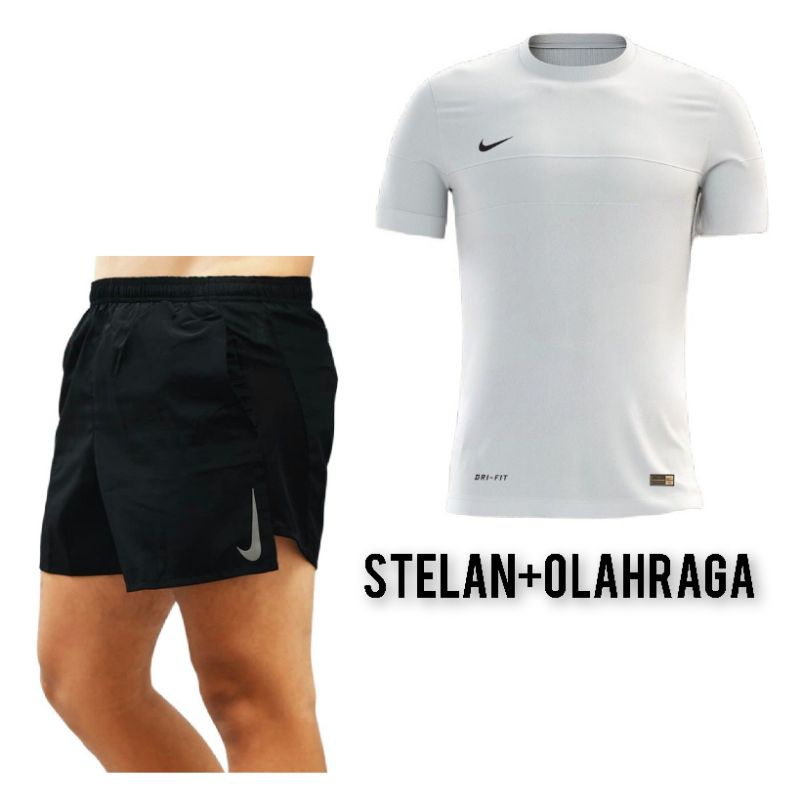 Pakaian Lari Ensemble Dri Fit Nike Kaos Sepak Bola Essential