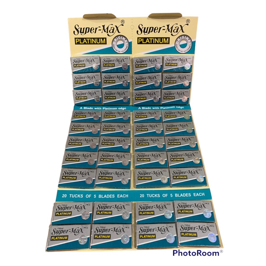 Jual Silet Supermax Platinum isi 40 Pack ( 200 pcs ) | Shopee Indonesia