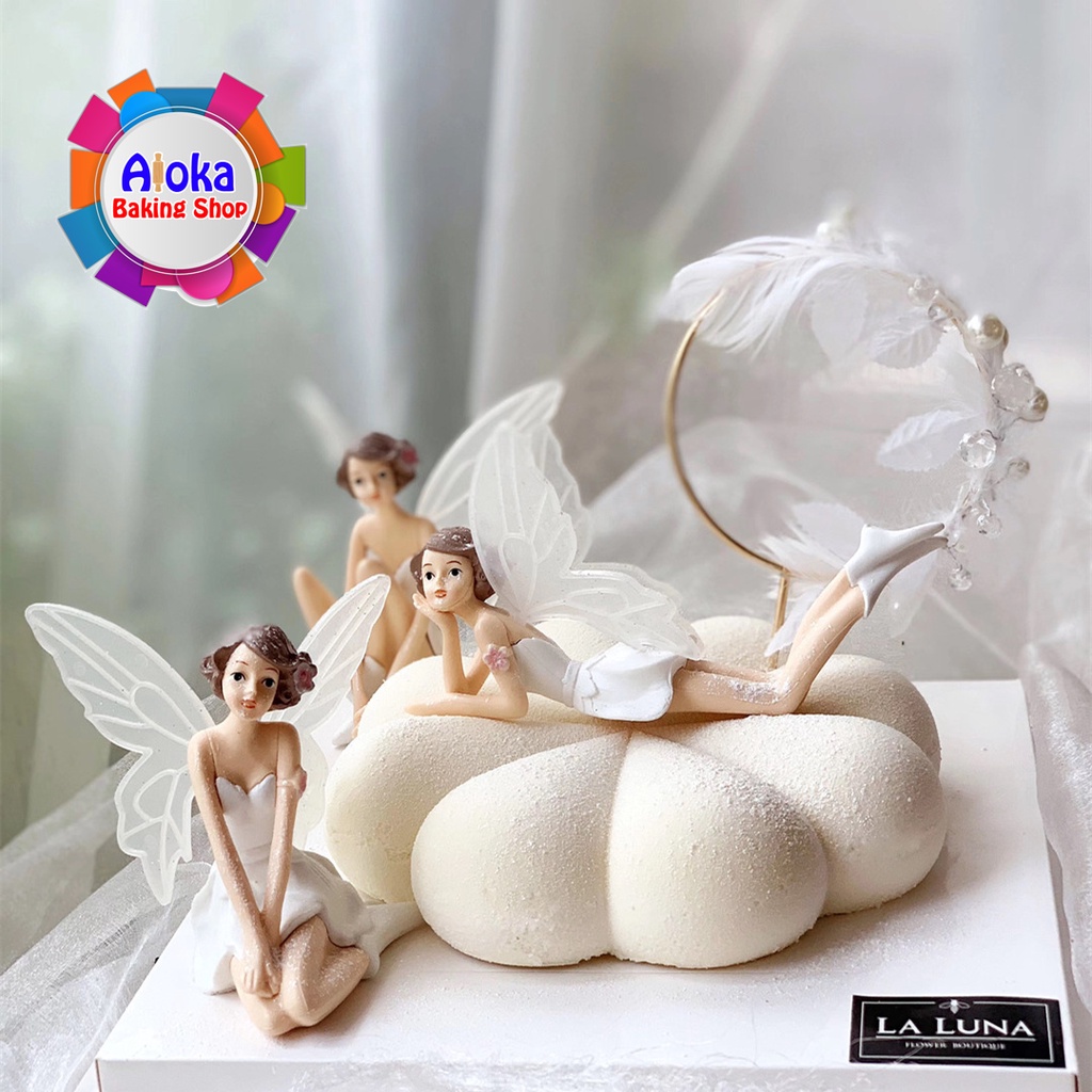 Jual 3Pcs Cake Topper Peri Terbang Sayap Dekorasi Kue Ulang Tahun ...