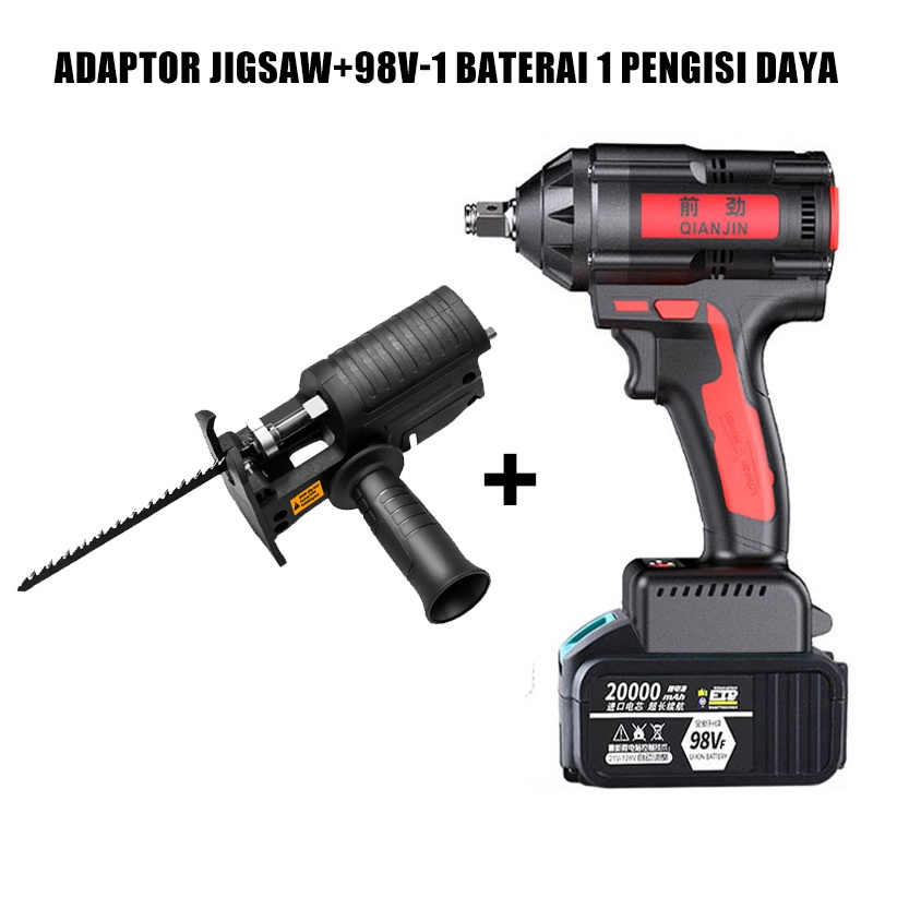 Jual 98V Cordless Impact Wrench - Mesin Impact Wrench Baterai Charger ...