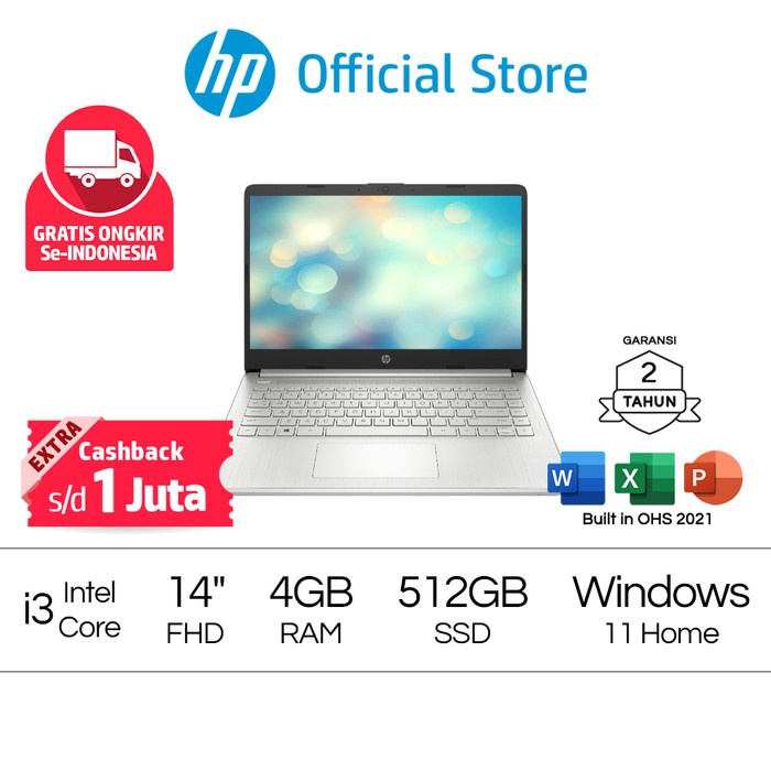 Jual Laptop Hp 14s Dq2614tu Core I3 1115g4 4gb 512gb Ssd W11 Ohs Silver Shopee Indonesia 2470