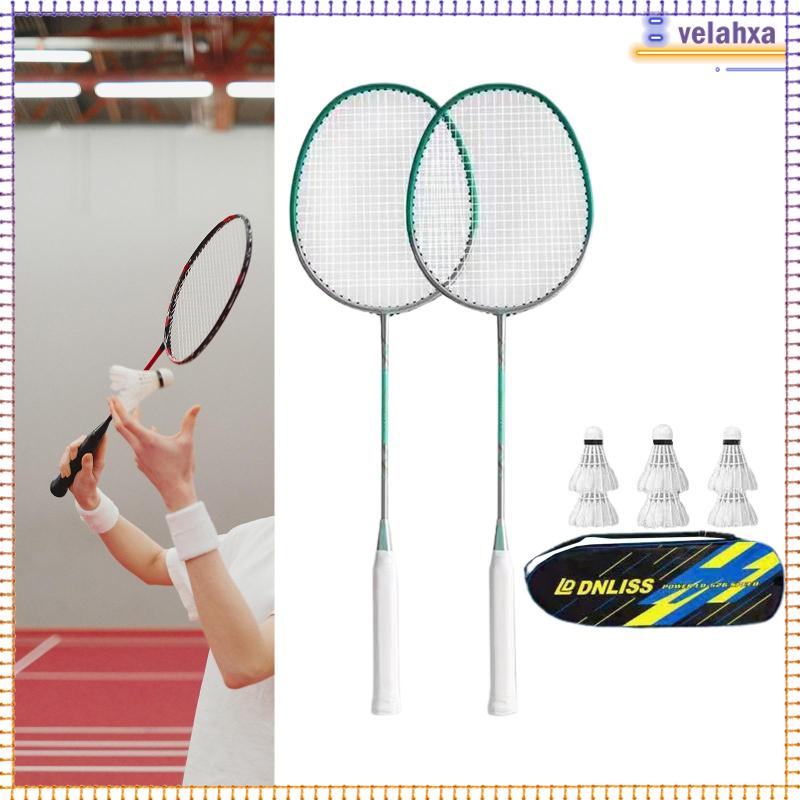 Jual [Velahxa] Raket Badminton Bulutangkis Set Dengan 6 Shuttlecock ...