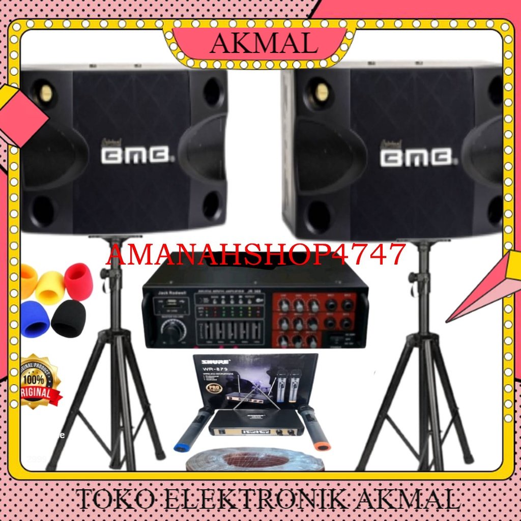 Jual Paket Karaoke BMB Original Sound System Bluetooth Speaker 8 Inch ...