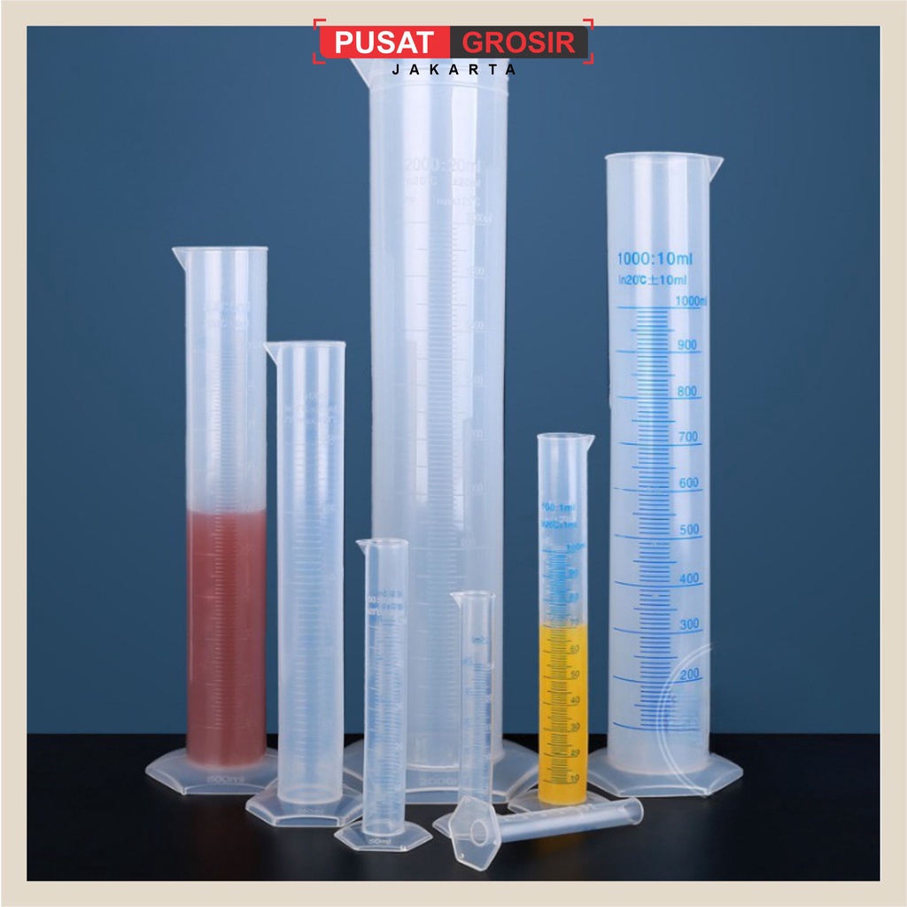 Jual S279 Gelas Ukur Tabung Ukur Laboratorium Measuring Cylinder Bahan Plastik 10ml25ml50ml 5622