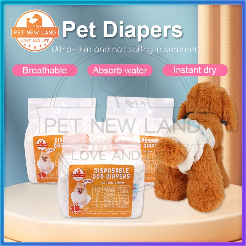 Jual 1 Paket Diapers Kucing Diapers Anjing Anti Bocor Popok Anjing