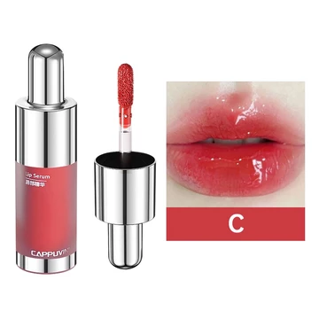 CAPPUVINI Lip Gloss Botol Susu Cermin Lipstik Glossy Esensi Lip Gloss Jelly Tint SS