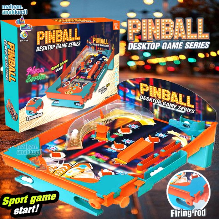 Jual Mainan Toys Anak Kado Meja Pinball Game Arcade Sport Mesin Pinball ...