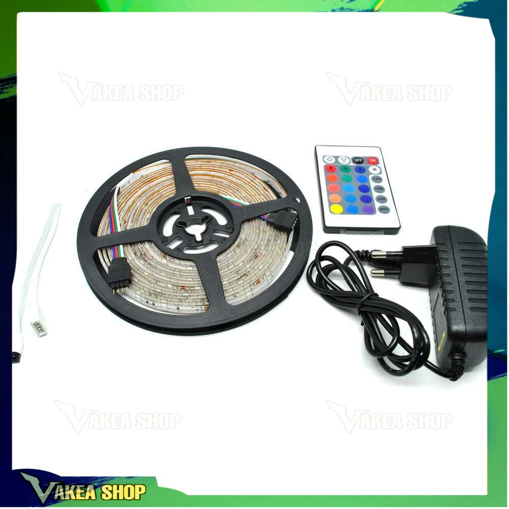 Jual Lampu LED Strip Flexible RGB 300SMD 3528 5M 12V 2A with Remote ...