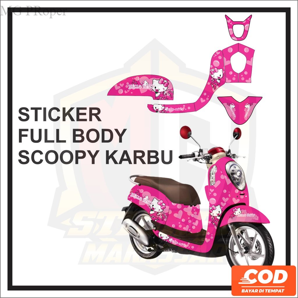 Jual Stiker Striping Decal SCOOPY Body Scoopy Scopy 2014 2015 2016 Full ...