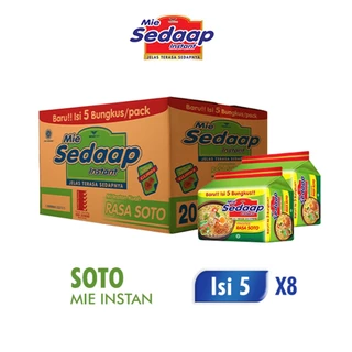 Mie Sedaap Soto 75gr isi 5 x 8 pack (1 box)