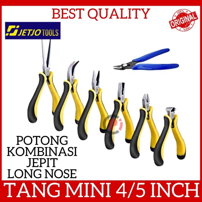 Jual JETJO TOOLS Tang Mini Plier 4 5 Inch Kombinasi Potong Jepit Kabel ...