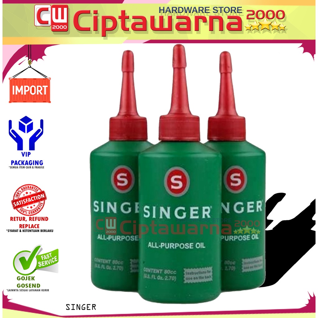 Jual Singer Oil Oli Minyak Pelumas Mesin Jahit Engsel Serba Guna