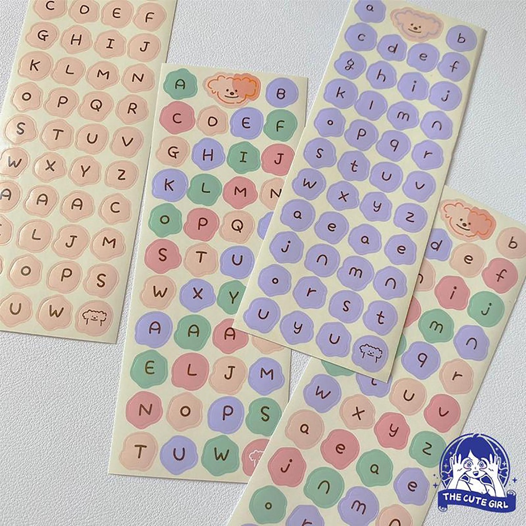 Jual Rounded Label Sticker Alphabet Warna Menarik - Stazionario ...