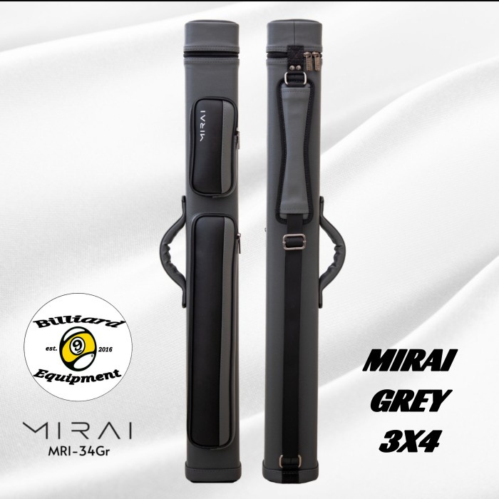 MIRAI｜MRI34-Gr (3B/4S) ビリヤード キューケース 新品 MIRAI 【ミライ】 キューケース MRI34-Gr グレー | ビリヤード