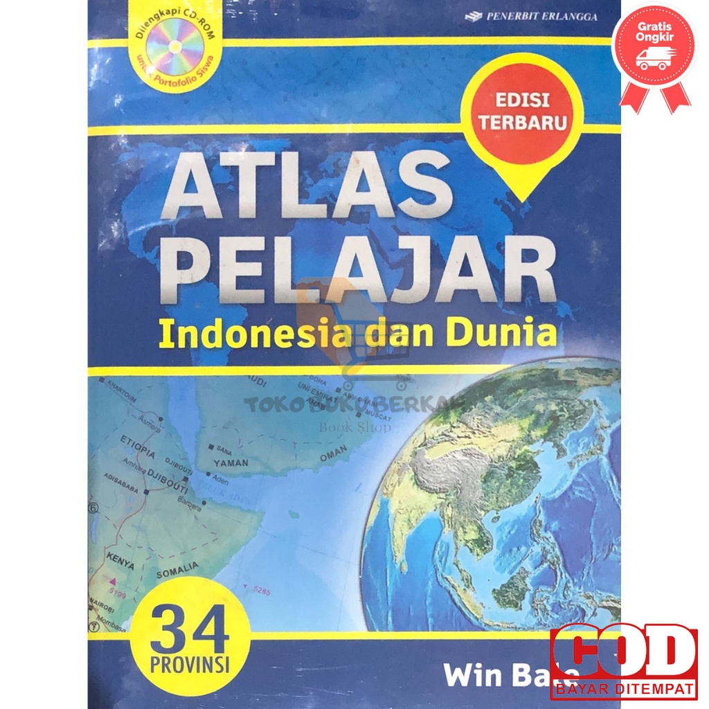 Jual Buku Atlas Pelajar Indonesia dan Dunia Dilengkapi CD ROM Edisi ...