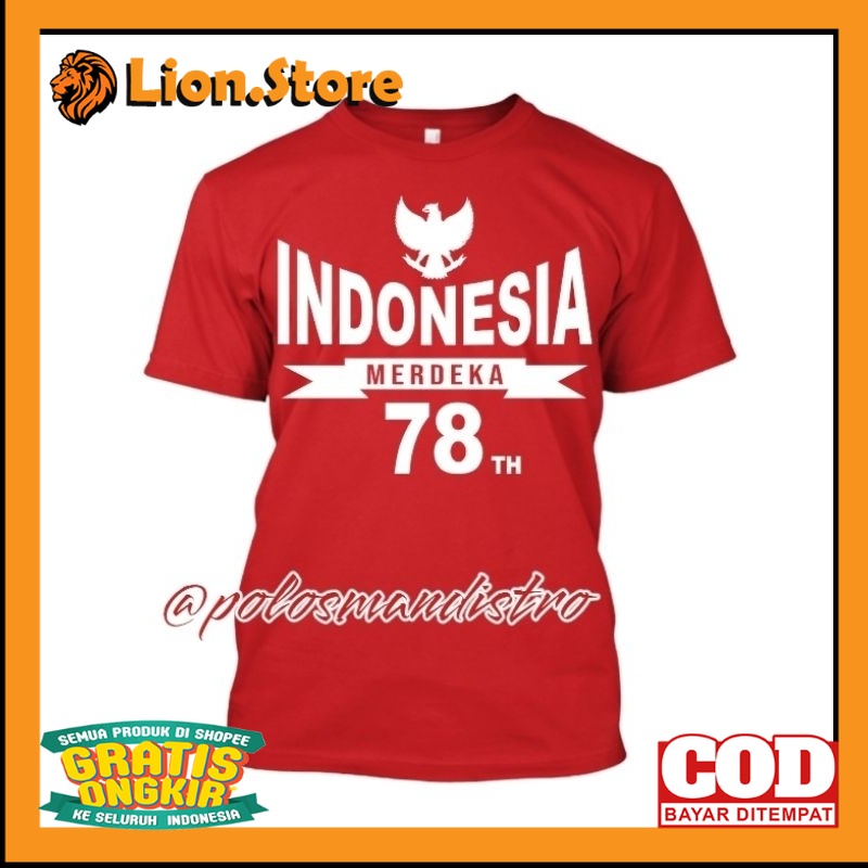 Jual Hut Ri Kemerdekaan Republik Indonesia Cod Kaos Indonesia