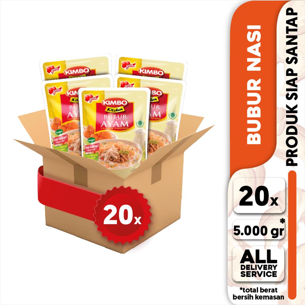 Jual Kimbo Kitchen Bubur Ayam 1 Box Paket 37 Shopee Indonesia