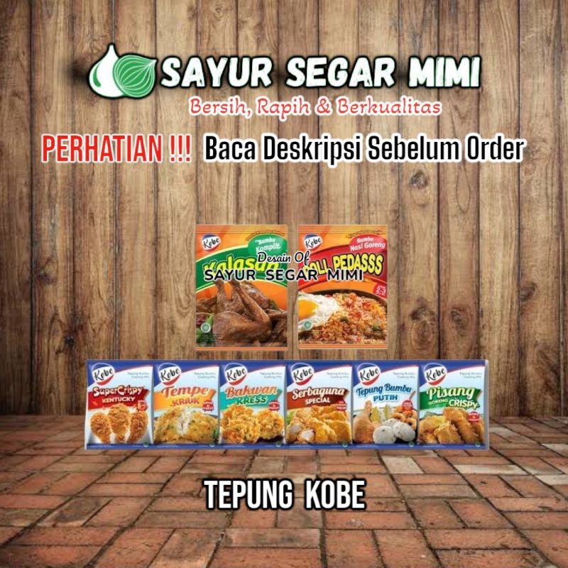 Jual Tepung Kobe Instan All Varian Sᴀʏᴜʀ Sᴇɢᴀʀ ɪᴍɪ Shopee Indonesia