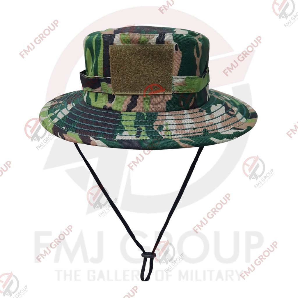 Jual Topi Rimba Loreng Kasad TNI NKRI Terbaru Tactical Velcro Premium ...