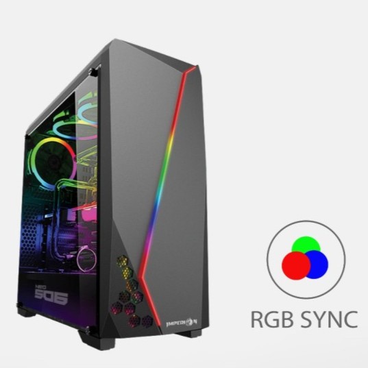 Jual Imperion Neo 506 ATX RGB Sync Case PC Casing Computer Gaming ...