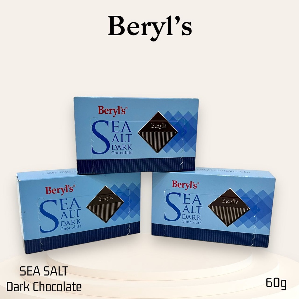 Jual Cokelat Box Beryl's SEA Salt Dark Chocolate 60g Malaysia 100