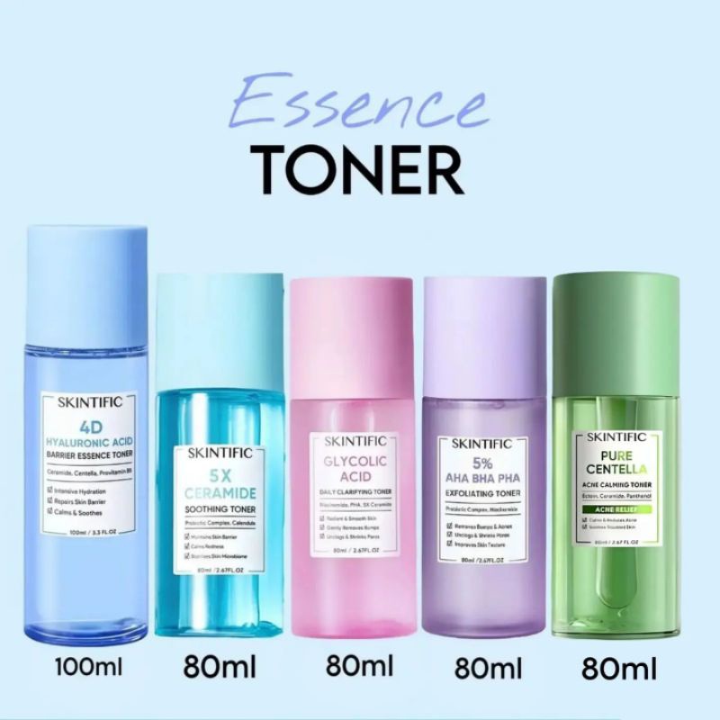 Jual SKINTIFIC Toner Essence 4D Hyaluronic Acid 5X Ceramide Glycolic ...
