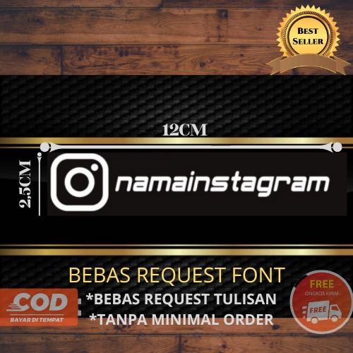 Jual VIRALLL STIKER HOLOGRAM CUSTOM BISA REQUEST!! Sticker Nama Sosmed ...