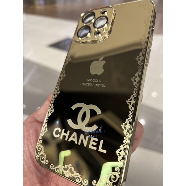 Jual New Mirror Luxury 24K Gold Limited Edition for iPhone 14 Pro