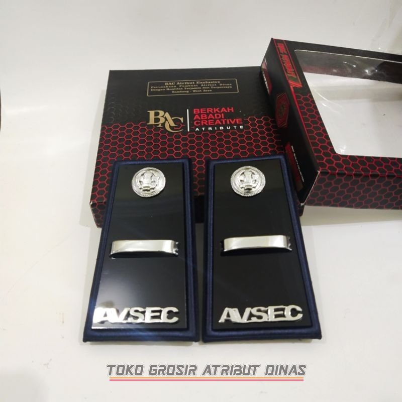 Jual Pangkat pdh Avsec 2a kain Akrilik Exclusive BAC ATRIBUT Exclusive ...