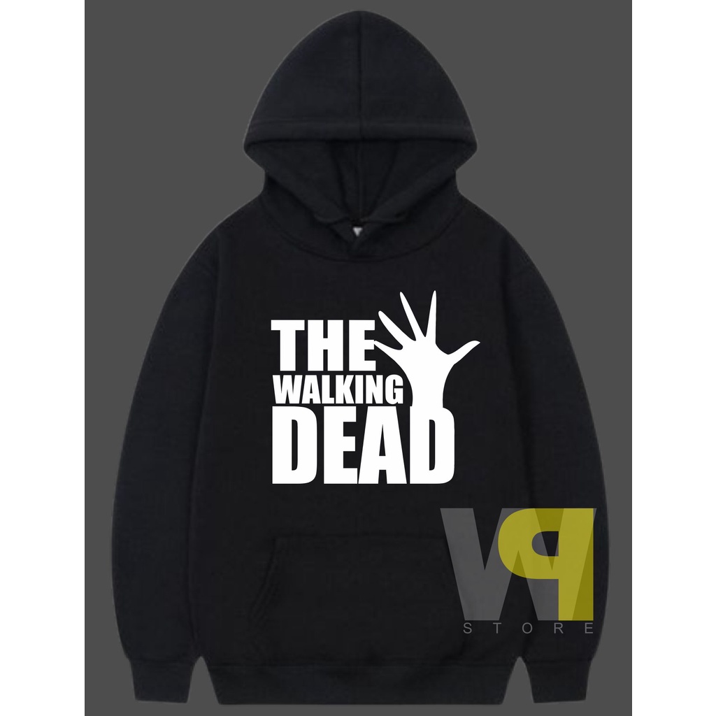 Jual Jaket Zipper Hoodie Sweater The Walking Dead 2 - Hitam | Shopee ...