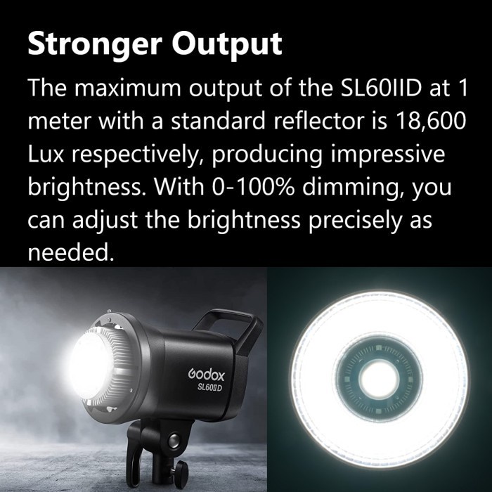 Jual Godox SL60IID Daylight LED Studio Video Light SL60II D SL60 II D ...