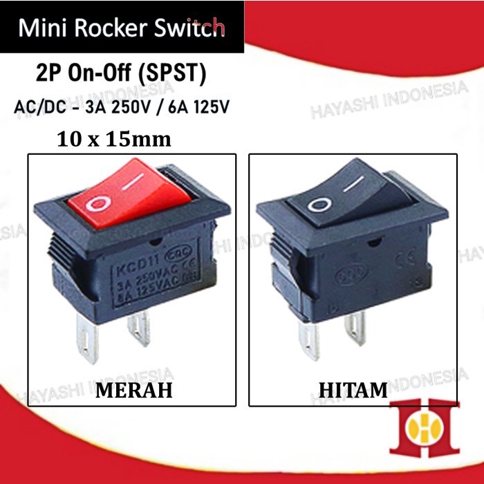 Jual Saklar Power Switch Tombol ON OFF Mini Roker Rocker Kecil 2 3 4 ...