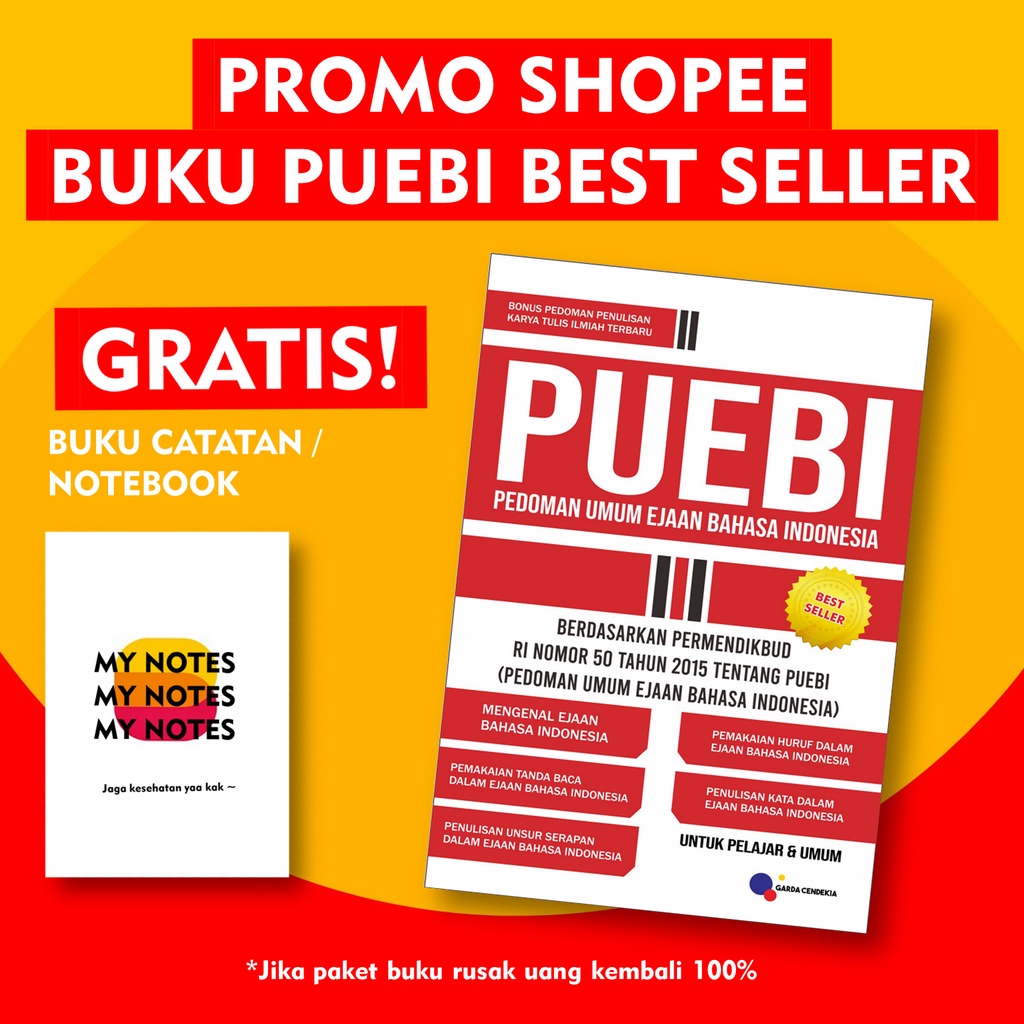 Jual BUKU PUEBI ( PEDOMAN UMUM EJAAN BAHASA INDONESIA ) - GARDA ...