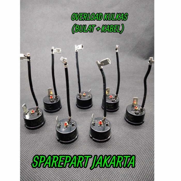 Jual Elektro Part Overload Kompresor AC Bulat Kbl 1HP - 3HP /// 1/10Pk ...