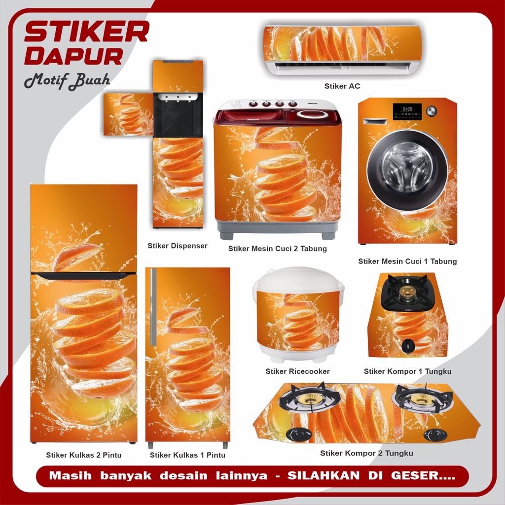 Jual Stiker kulkas kompor mesin cuci 1 2 pintu tabung mata Rice Cooker