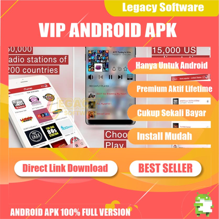 Jual myTuner Radio App FM stations Lifetime APK (Pro Unlocked