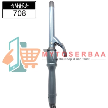 AMARA CT AM 708 Klintong Rambut Blue Ceramic Plat Gepeng Oval Catok Pengeriting Rambut