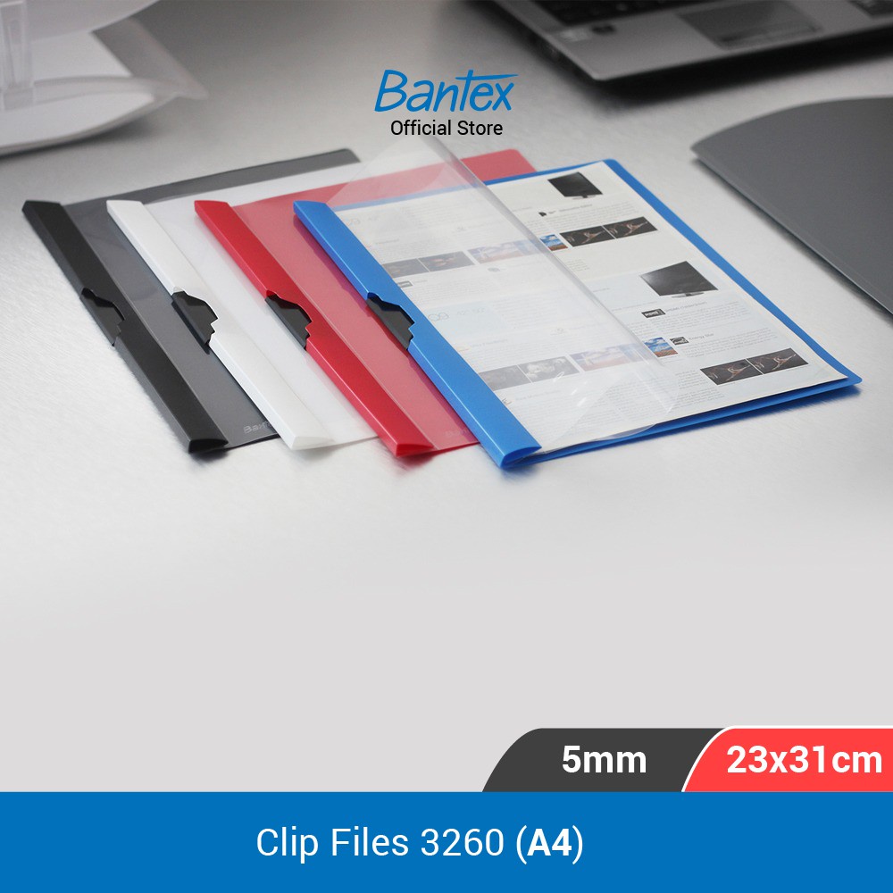 Jual Bantex Clip File Dokumen Map Plastik Map Jepit A4 | Shopee Indonesia