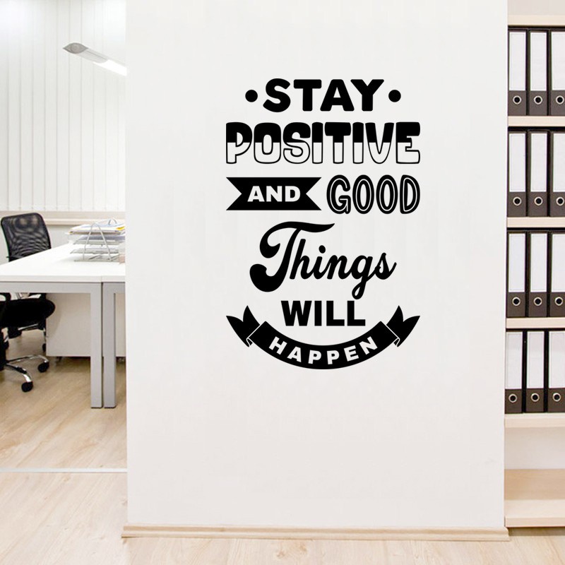 Jual Stiker Dinding Motivasi Kerja Kantor Quotes Aesthetic Cutting