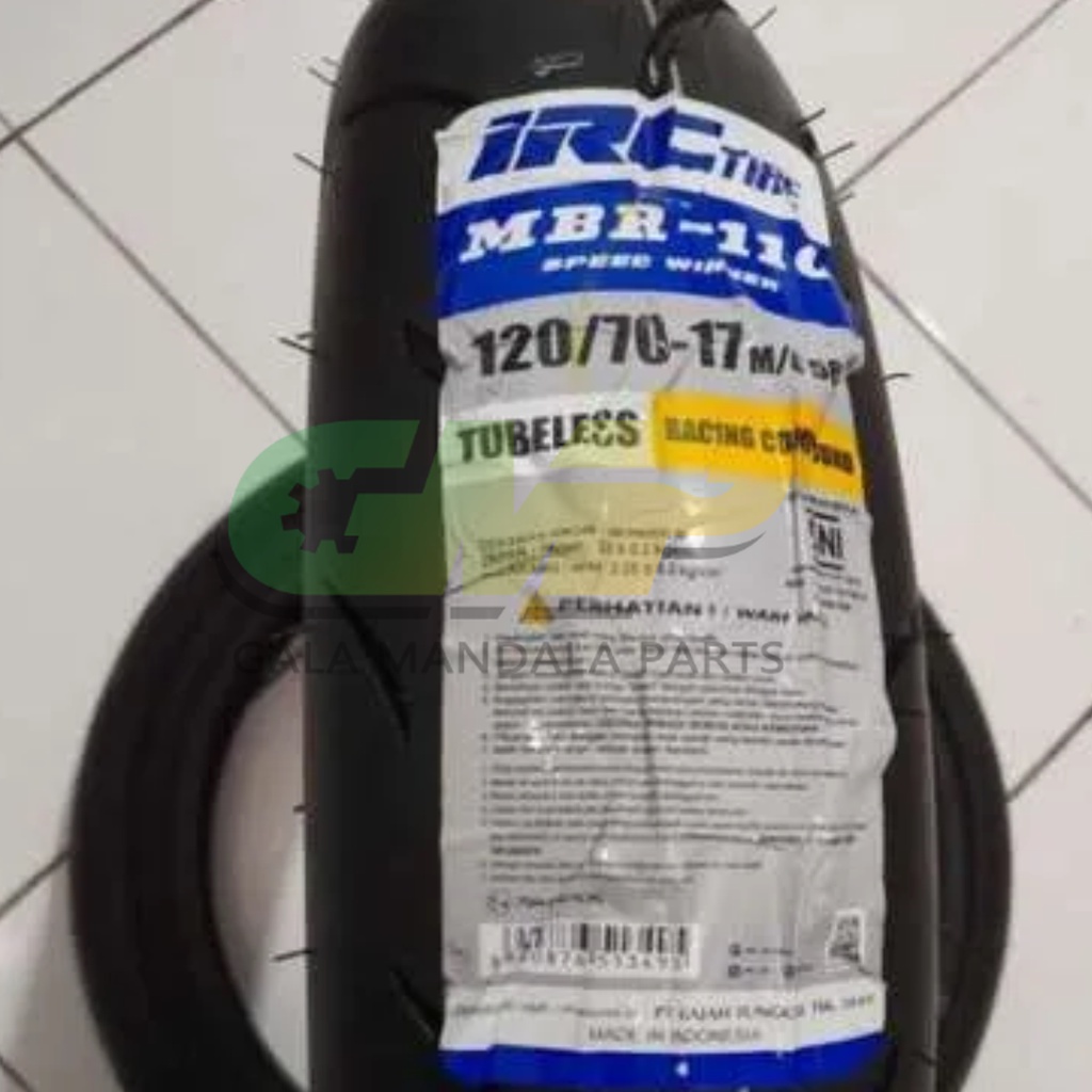 Jual IRC MBR 110 Ban Tubeless Speed Winner Soft Compound 120/70 90/80 ...