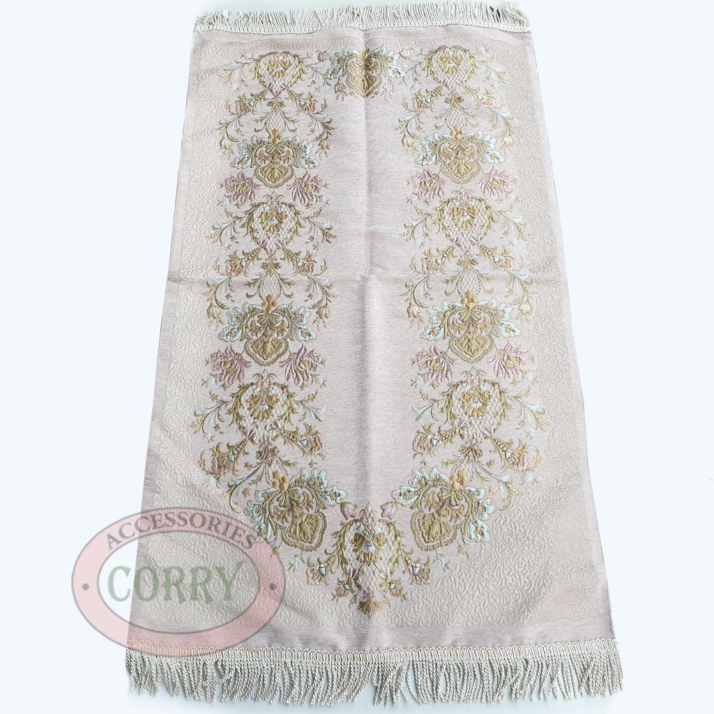Jual Sajadah Turki Premium Pink Doff Bunga Daun Ranting 120 X 70 Cm ...