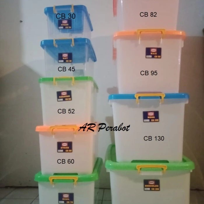 Jual Gojek/Grab) Container Box Shinpo CB 30 45 52 60 70 82 95 130 150 ...