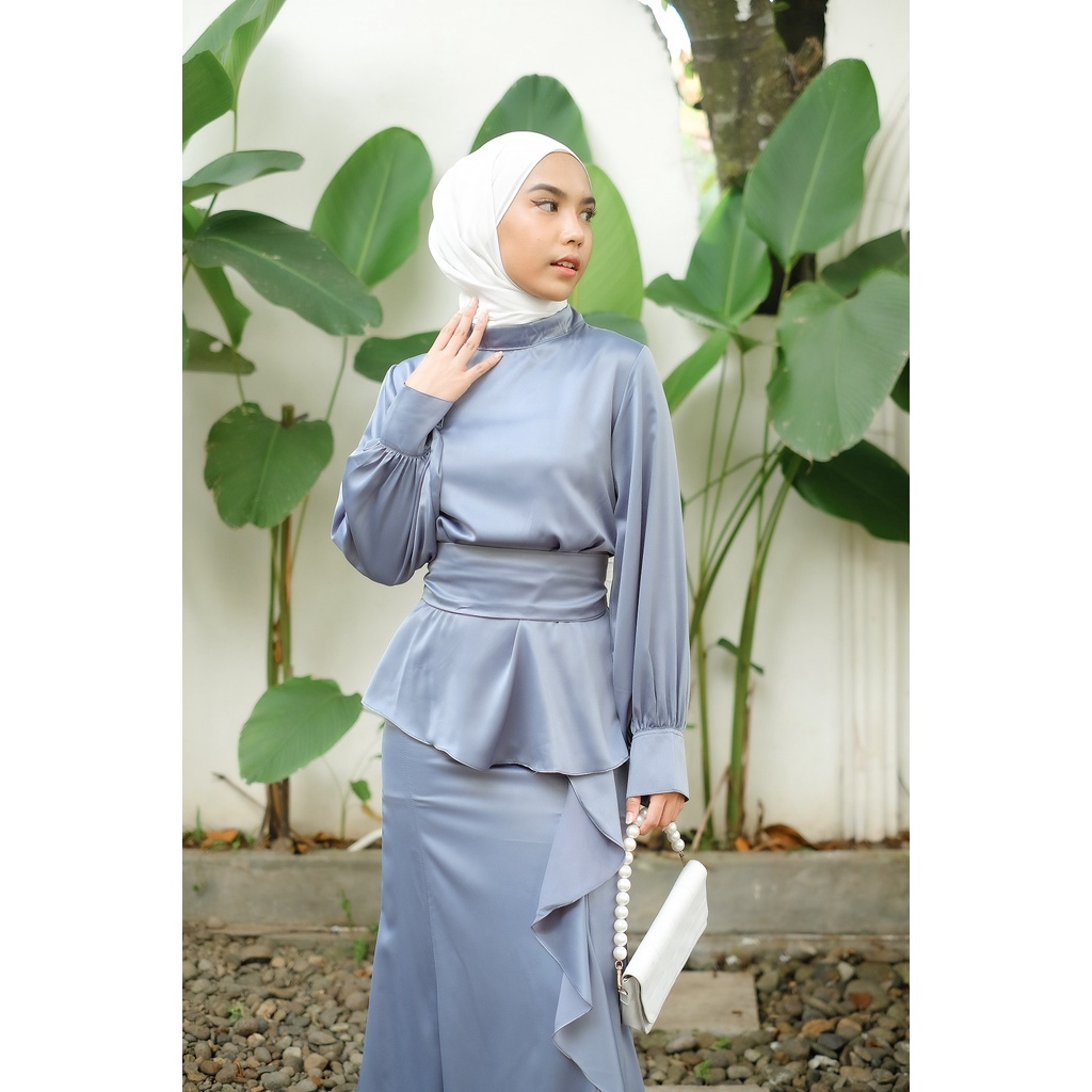Jual Stelan Baju Kurung Kondangan Modern Rok Duyung Seragam Bridesmaid ...